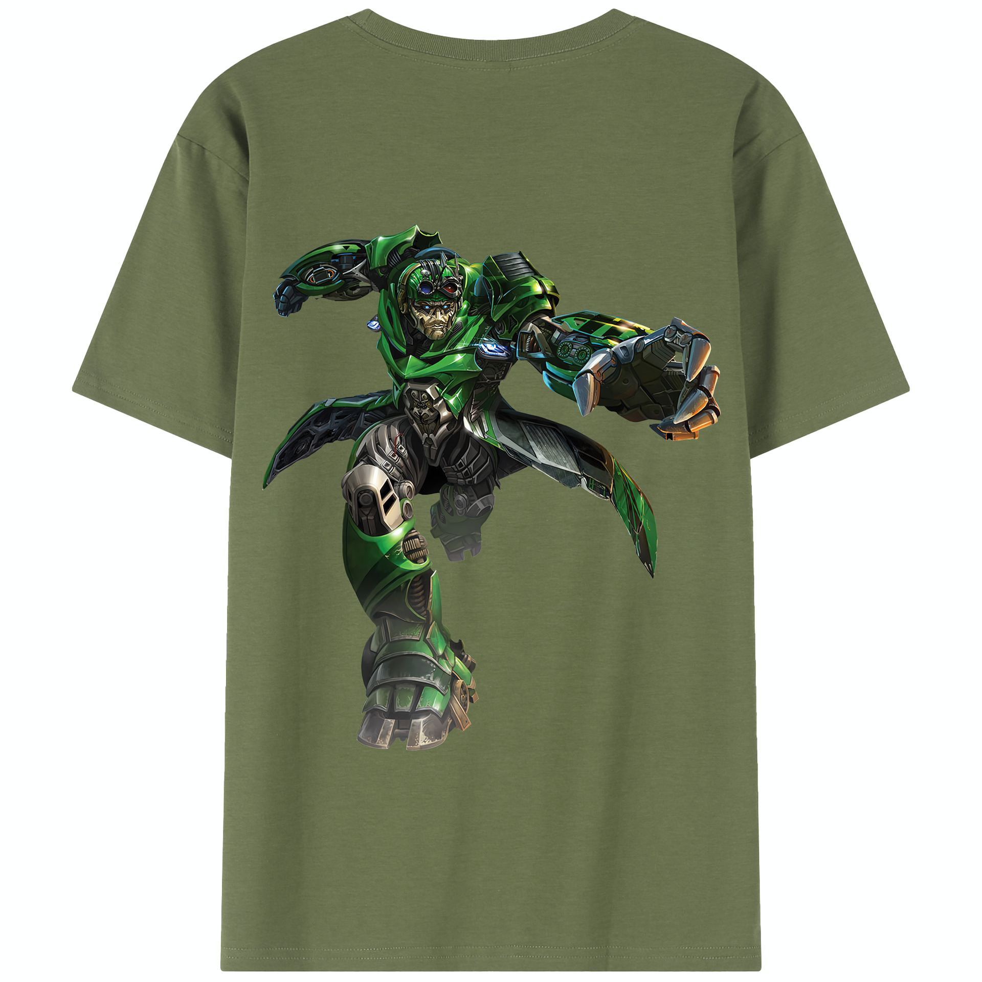 （画像用） Transformers トランスフォーマー 綿100％半袖Tシャツ（背面プリント）